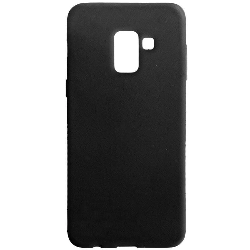 

Кольоровий силіконовий чохол на Samsung A530 Galaxy A8 (2018) (Чорний)
