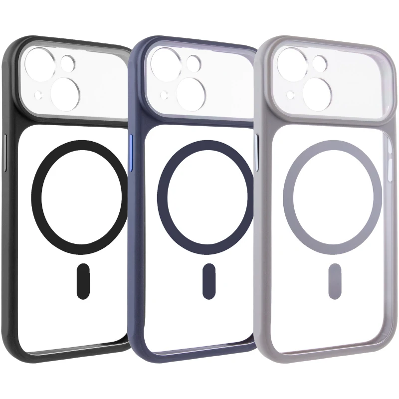 Чохол TPU GETMAN Moon Clear with MagSafe для Apple iPhone 15 (6.1") фото 2 з 2