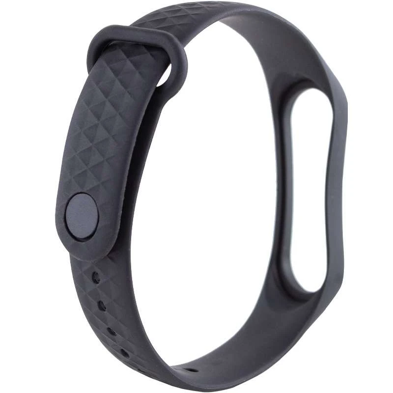 

Ремінець Rhomb для Xiaomi Mi Band 3/4 (Чорний)