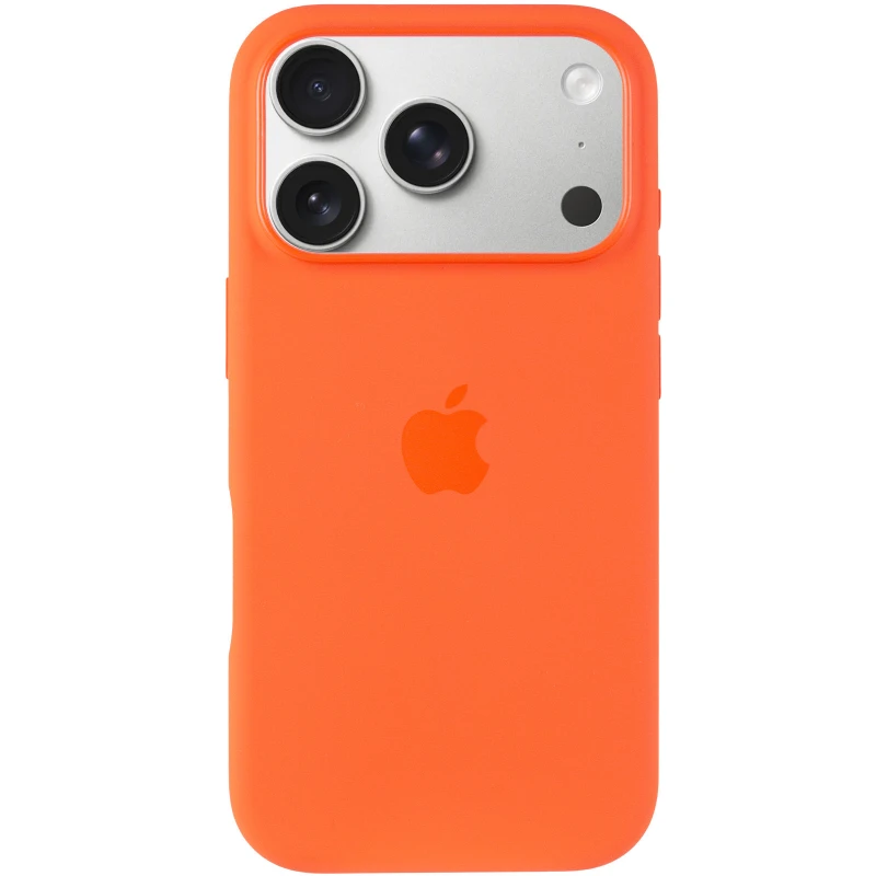 Чохол Silicone case (AAA) with Magsafe and Animation для Apple iPhone 17 Pro Max (6.9") – Orange. Фото 4 з 7