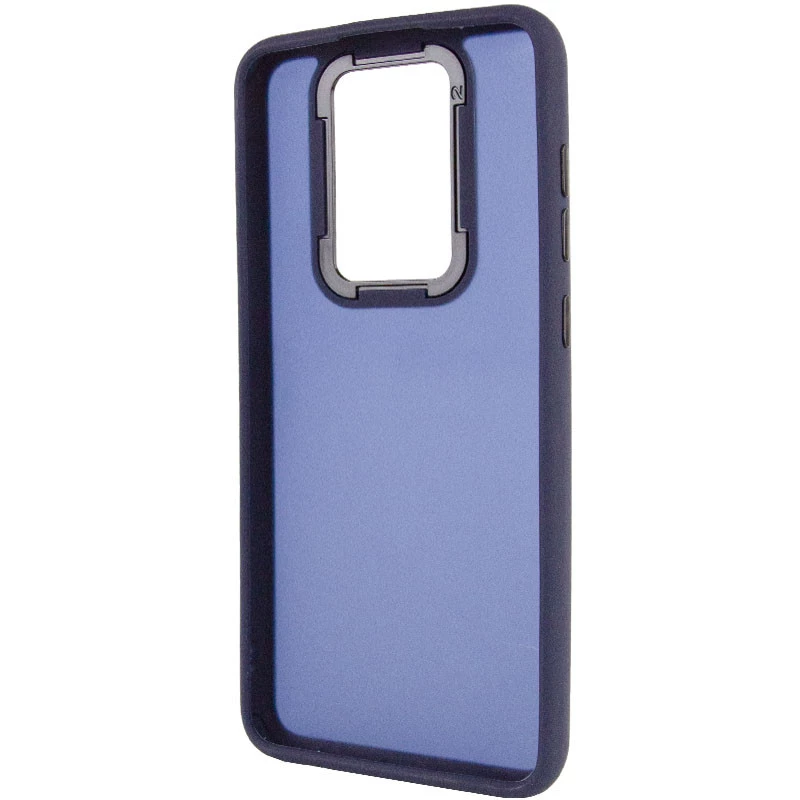 Чехол TPU+PC Lyon Frosted на Xiaomi Redmi Note 9 / Redmi 10X – Синий / Navy Blue. Фото 4 из 7