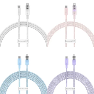 Дата кабель Baseus Explorer Type-C to Lightning 20W with Smart Temperature Control (1m) (CATS01020) фото 1 з 1