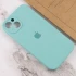 Чехол Silicone Case с защитой камеры для Apple iPhone 14 (6.1") – Бирюзовый / Marine Green. Фото 4 из 4