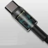 Дата кабель Baseus Tungsten Gold Type-C to Type-C Cable 100W (1m) – Чорний. Фото 2 з 4
