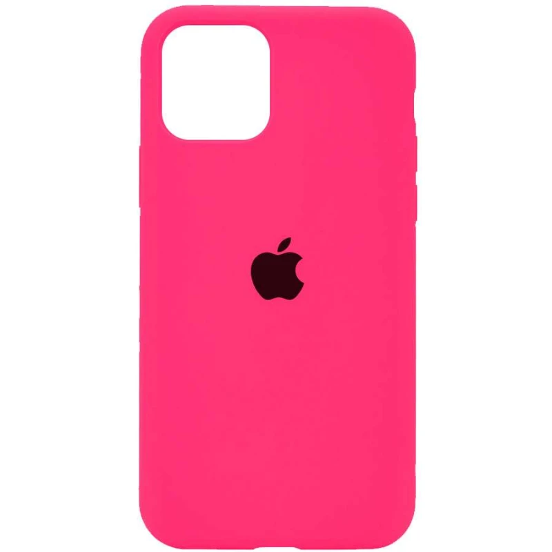 

Чехол Silicone Case с закрытым низом для Apple iPhone 11 (6.1") (Розовый / Barbie pink), Рожевий / barbie pink