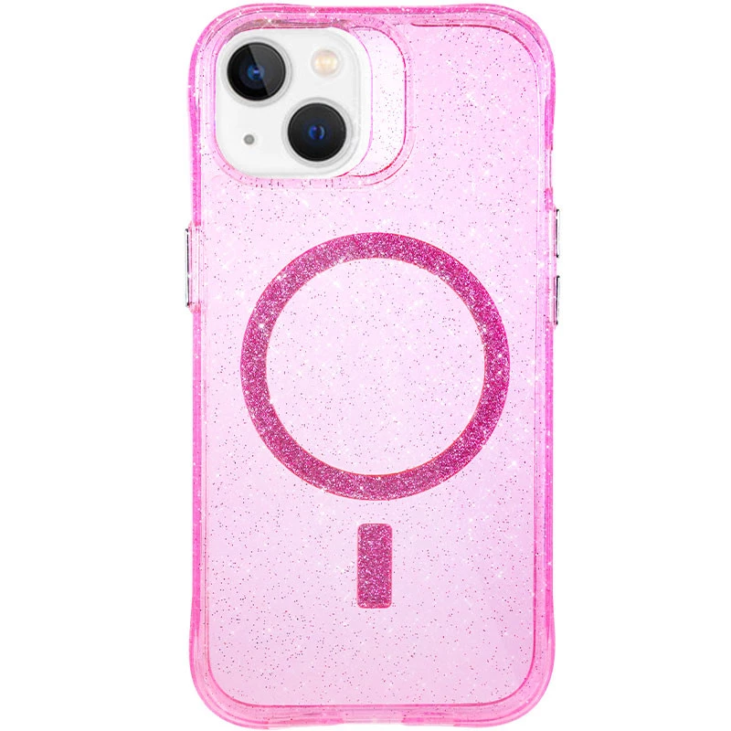 

Звездный чехол с MagSafe на Apple iPhone 13 (6.1") (Pink)