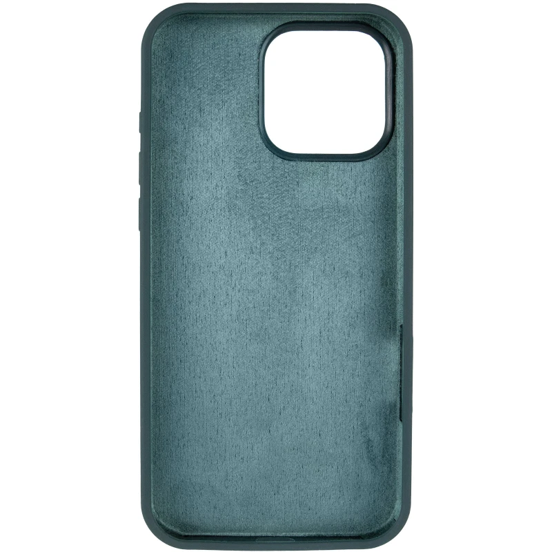 Чохол з закритим низом Silicone Case на Apple iPhone 16 Pro – Зелений / Cyprus Green. Фото 9 з 12