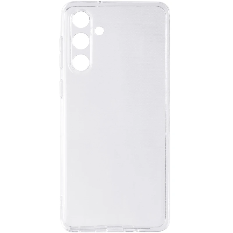 Ультратонкий силиконовый чехол 1,5 мм с защитой камеры для Samsung Galaxy M55 – Бесцветный (прозрачный). Фото 3 из 5