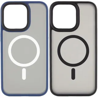 TPU+PC чехол Metal Buttons with Magnetic Fit для Apple iPhone 15 Pro (6.1")