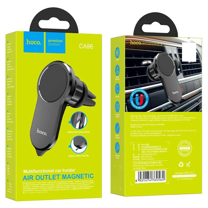 Автотримач Hoco CA96 магнітний – Чорний. Фото 5 з 7