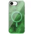 Силиконовый чехол Shiny Mountain (MagFit) для Apple iPhone 17e (6.1") – Green. Фото 1 из 2