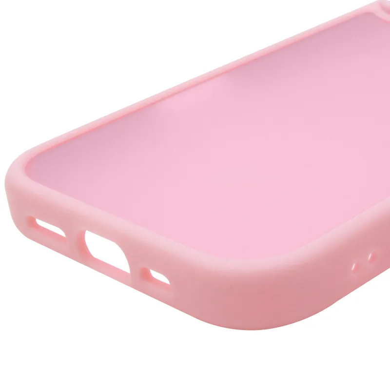 TPU+PC с металлическими кнопками для Apple iPhone 17 (6.3") – Розовый / Pink. Фото 7 из 7
