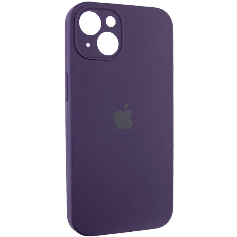Чехол Silicone Case с защитой камеры для Apple iPhone 13 (6.1") – Фиолетовый / Elderberry. Фото 3 из 7