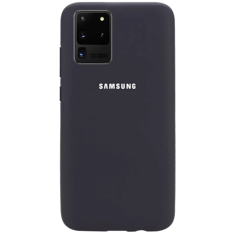 

Чохол Silicone Case з закритим низом на Samsung Galaxy S20 Ultra (Чорний / Black)