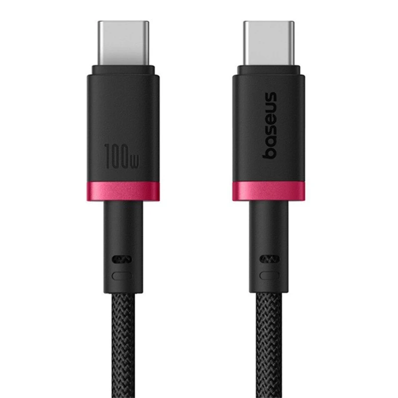 Дата кабель Baseus Dura Series Fast Charging Type-C to Type-C 100W (1m) (P10377803U01) – Red / Black. Фото 1 из 3