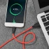 Дата кабель Hoco X21 Silicone Type-C Cable (1m) – Чорний / Червоний. Фото 5 з 6