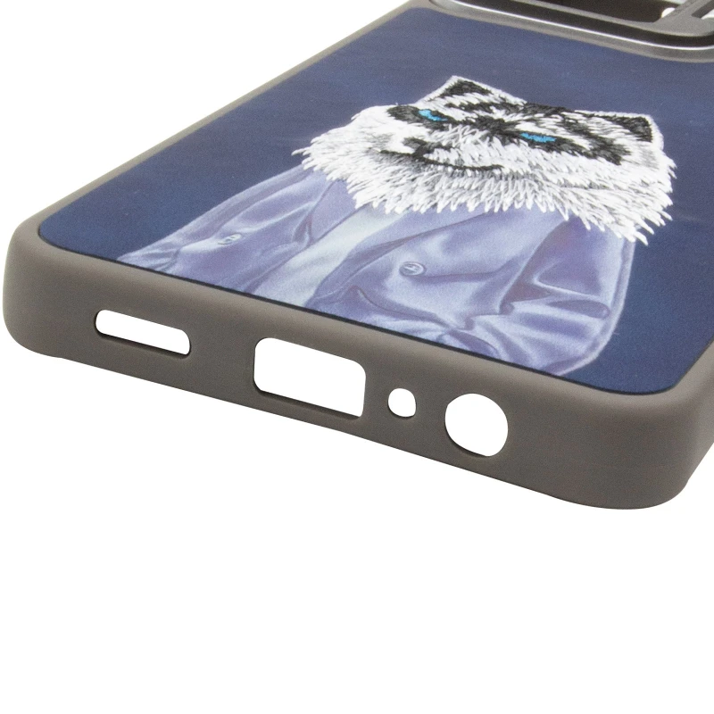 TPU+PC чохол з тваринами для Samsung Galaxy A06 – Blue Wolf. Фото 10 з 16