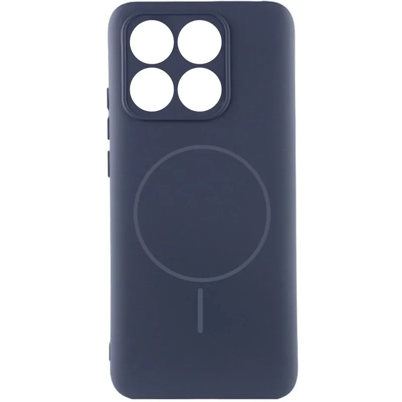 Чохол Silicone Cover Lakshmi Full Camera (AA) with Magnetic Fit для Motorola Moto G86 – Темно-синій / Midnight blue. Фото 1 з 1