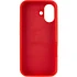 Чехол Silicone Case с закрытым низом для Apple iPhone 17 (6.3") – Красный / Red. Фото 4 из 6