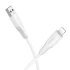 Дата кабель Borofone BX119 New USB to Lightning 2.4A (1m) – White. Фото 2 з 4