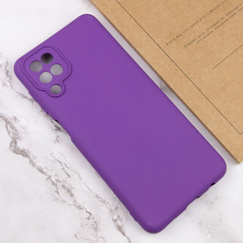 Чехол Silicone Case Lakshmi Plus с закрытой камерой для Samsung Galaxy A12 – Фиолетовый / Purple. Фото 4 из 4