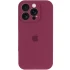 Чохол Silicone Case з захистом камери на Apple iPhone 15 Pro Max (6.7") – Бордовий / Plum. Фото 4 з 9