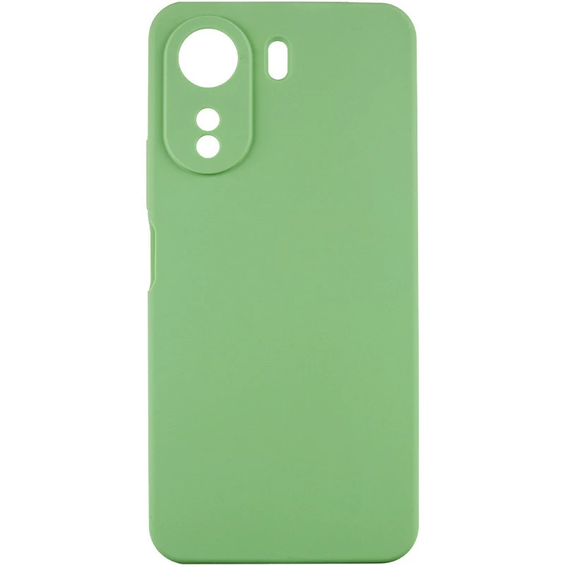 Чохол Silicone Case Lakshmi Premium з закритою камерою для Xiaomi Poco C65 – М'ятний / Mint. Фото 1 з 12