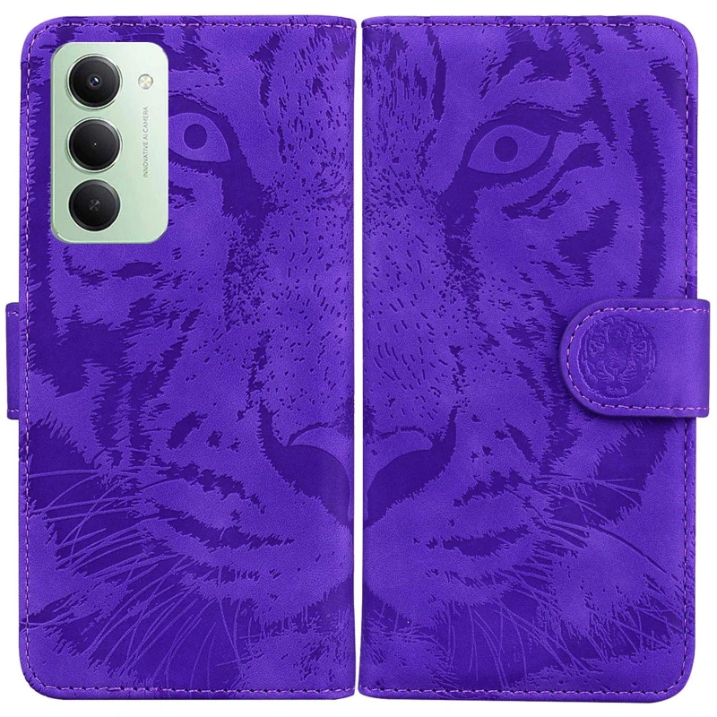Шкіряний чохол-книжка Tiger для Xiaomi Redmi 15 (EU) – Purple. Фото 7 з 7