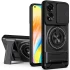 Ударопрочный чехол Camshield StandRing case для Oppo A17 – Black. Фото 1 из 2