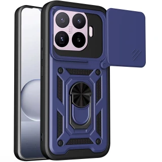 Ударопрочный чехол Ummi Camshield Serge Ring (in box) для Xiaomi 17T — Синий / Navy