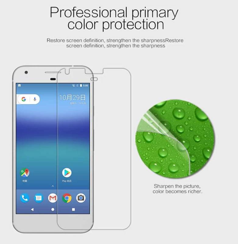 Защитная плёнка Nillkin Crystal для Google Pixel XL – Анти-отпечатки. Фото 2 из 4