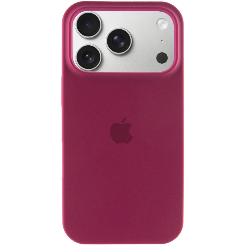 Чехол Silicone Case с закрытым низом для Apple iPhone 17 Pro (6.3") – Бордовый / Maroon. Фото 3 из 7