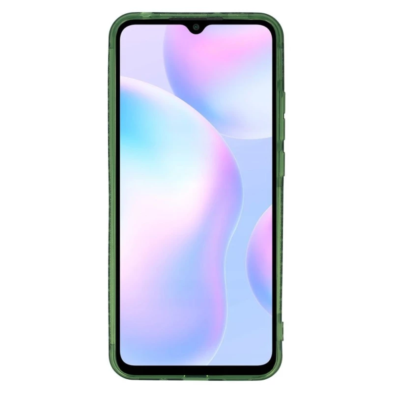 Силиконовый чехол с узором на Xiaomi Redmi 9A – Зеленый. Фото 6 из 8