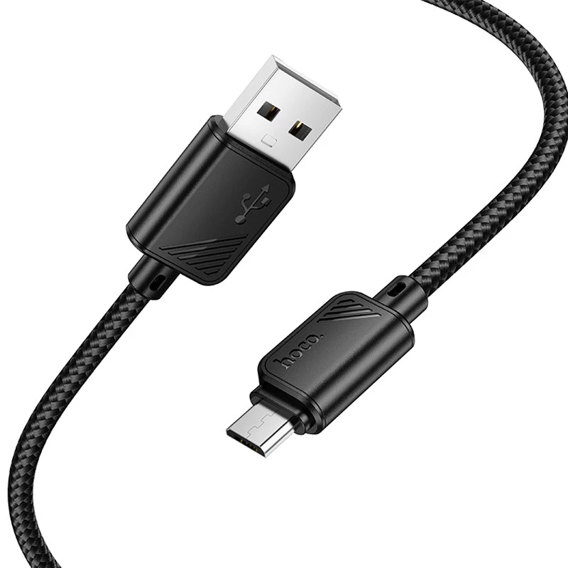 Дата кабель Hoco X113 Beneficio USB to MicroUSB (1m) – Black. Фото 3 з 4