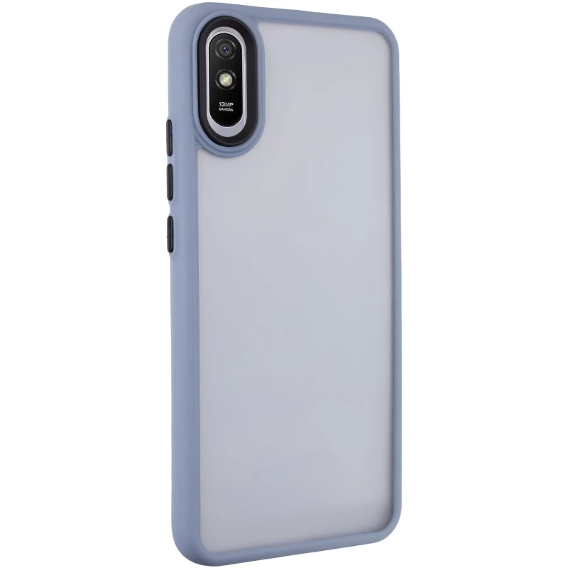 Чехол TPU+PC Lyon Frosted на Xiaomi Redmi 9A – Sierra Blue. Фото 2 из 12