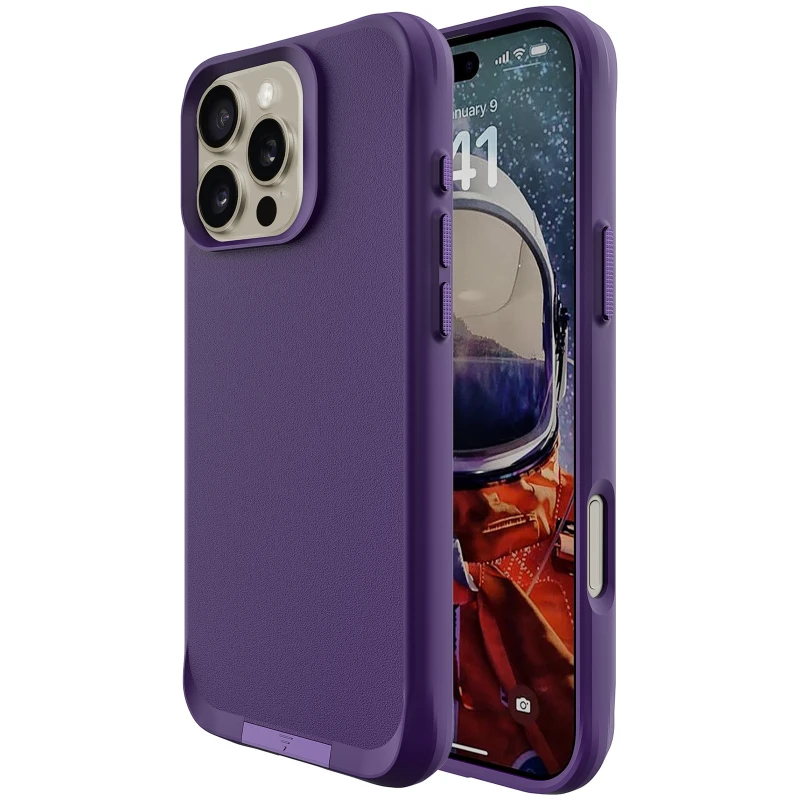 TPU+PC чохол Space Taurustar Magsafe with kickstand для Apple iPhone 16 Pro – Deep Blue. Фото 2 з 5