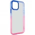 Силиконовый чехол фреш для Apple iPhone 12 Pro (6.1") – Розовый / Синий. Фото 1 из 5
