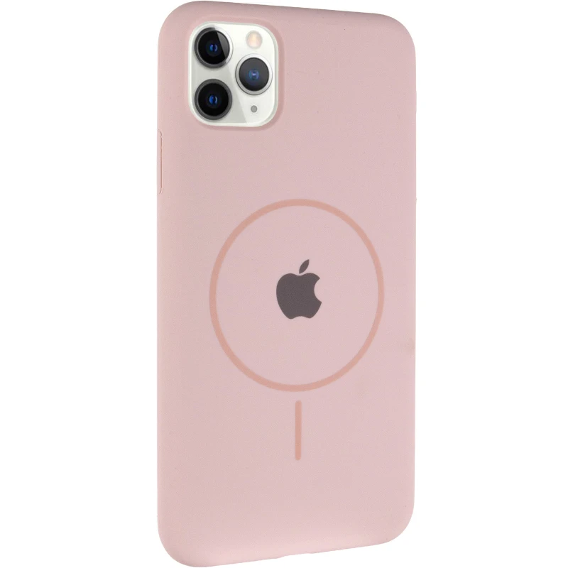 Чехол Silicone Armor Max with MagSafe для Apple iPhone 11 Pro Max (6.5") – Розовый / Pink Sand. Фото 4 из 14