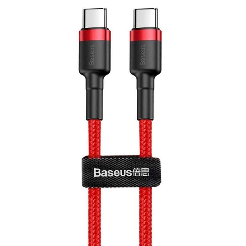 Дата кабель Baseus Cafule Type-C to Type-C Cable PD 2.0 60W (2m) – Красный. Фото 2 из 3