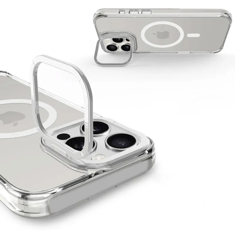 Чохол TPU Space Case Apex with Magnetic Fit для Apple iPhone 15 Pro (6.1") – silver. Фото 5 з 9