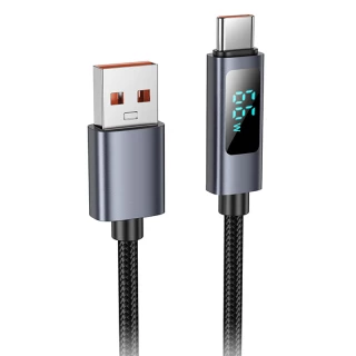 Дата кабель Hoco X112 Favor with display USB to Type-C 5A (1m) фото 1 из 1