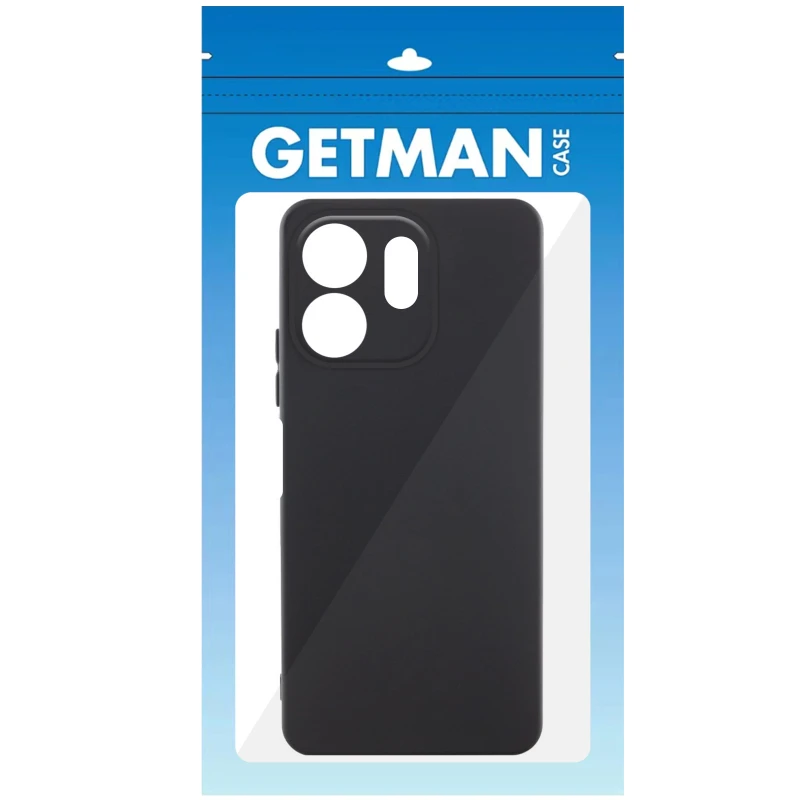 Кольоровий силіконовий чохол GETMAN із закритою камерою для Xiaomi Redmi A5 (Europe version) – Чорний / Black. Фото 3 з 3