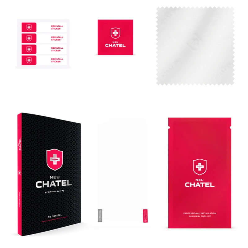 Захисне 3D скло NEU Chatel Crystal на Apple iPhone 17 (6.3") – Чорний. Фото 5 з 10