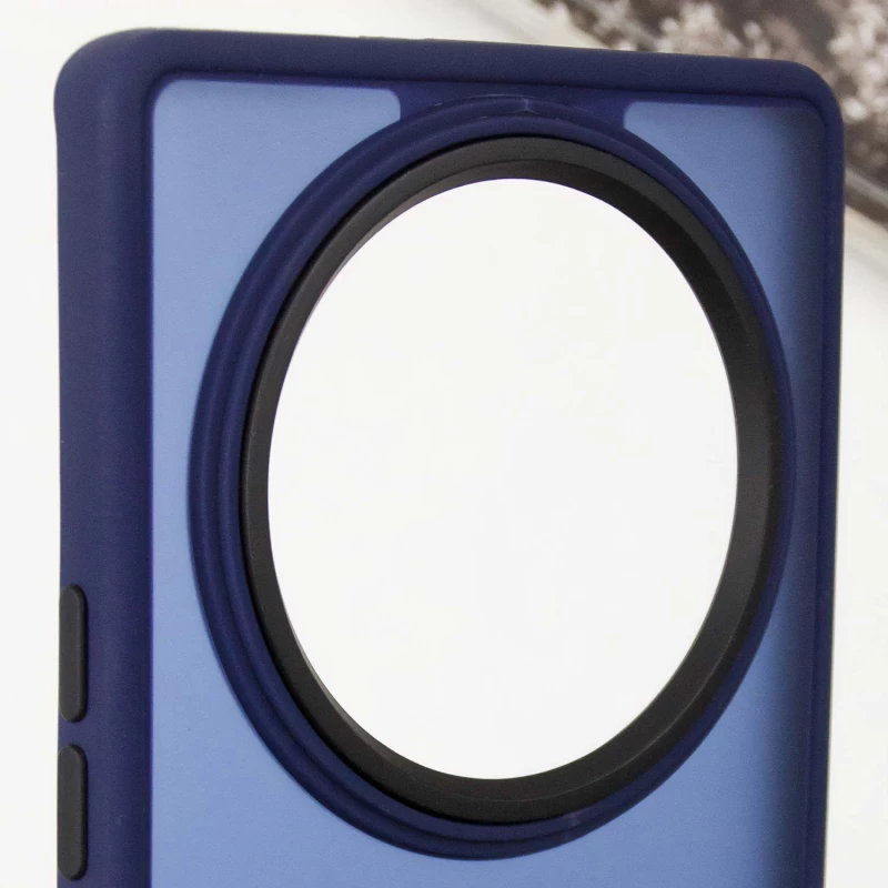 Чехол TPU+PC Lyon Frosted на Xiaomi Redmi A3 – Синий / Navy Blue. Фото 5 из 5