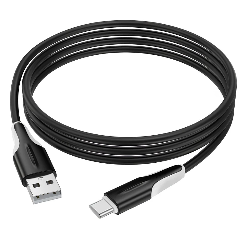 Дата кабель Borofone BX119 New USB to Type-C 3A (1m) – Black. Фото 4 из 4
