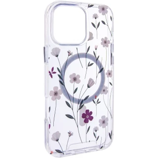 TPU+PC чехол Clear Garden with MagSafe для Apple iPhone 17 Pro (6.3") фото 1 из 6