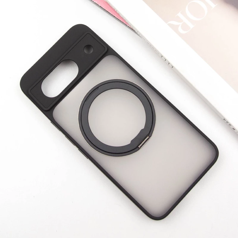 TPU чехол с MagSafe и кольцом для Google Pixel 8a – Black. Фото 3 из 13