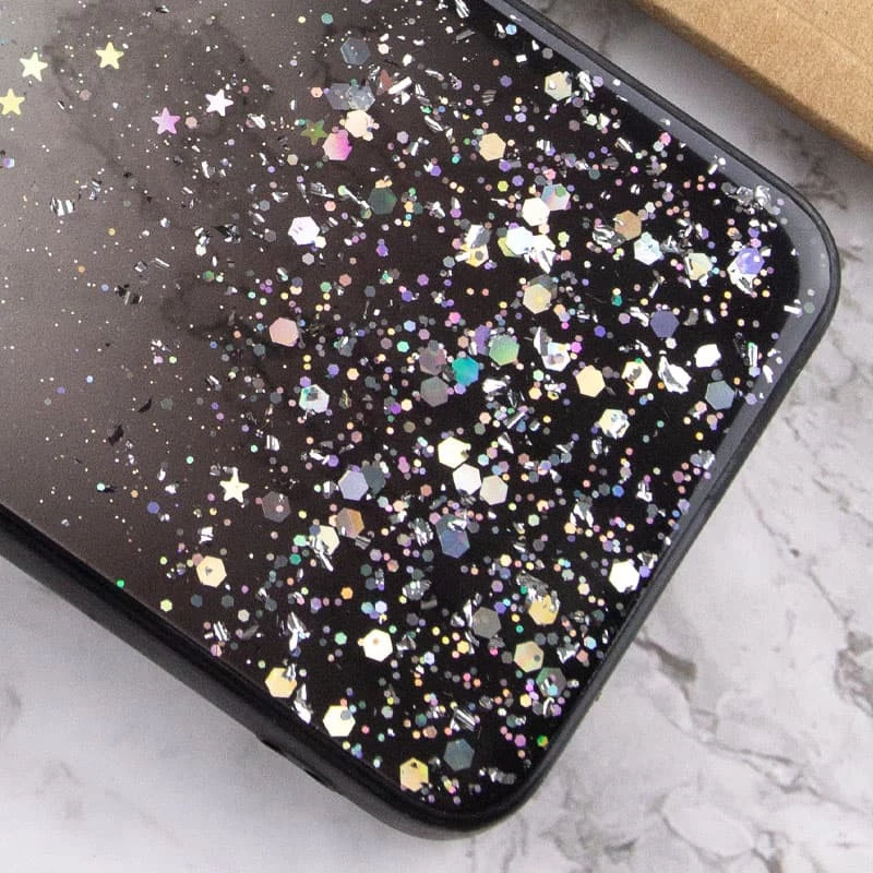 Чохол з блискітками для Xiaomi Redmi Note 13 4G – Чорний. Фото 2 з 3