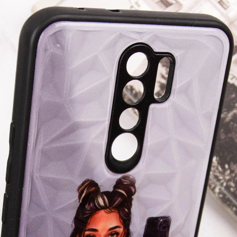 Стеклянный чехол Prisma Ladies на Xiaomi Redmi 9 – Black in White. Фото 6 из 6