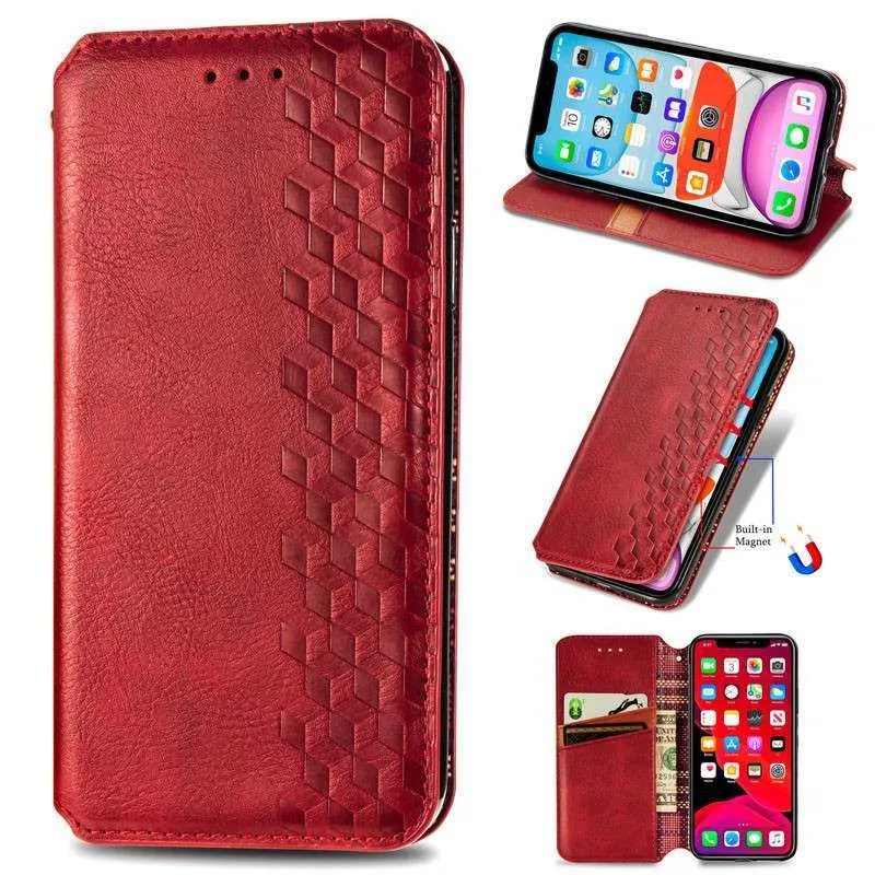 Чехол книжка GETMAN Cubic для Samsung Galaxy S20 FE – Красный. Фото 4 из 5